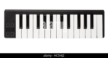 Elektronisches MIDI-keyboard Stockfoto