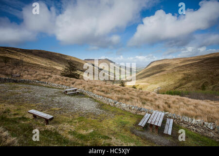 Herbst am Glengesh-Pass, County Donegal, Irland. Stockfoto