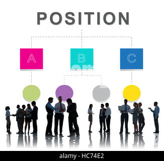 Position Organisation Chart Strukturkonzept Stockfoto