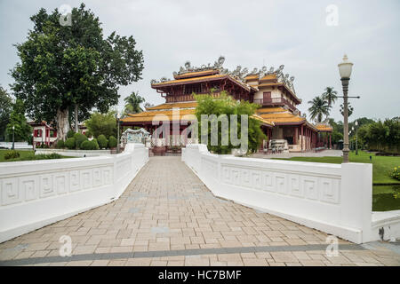 Bang Pa-in Herrenhäuser Gärten, chinesischer Pavillon Stockfoto