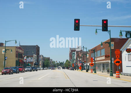 East Main Street, Galesburg, Knox County, Illinois, USA. Stockfoto