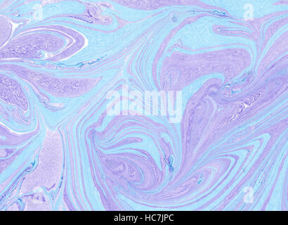 Handgemalte abstrakte Marmor Textur. Handarbeit mit Nasslack. Stockfoto