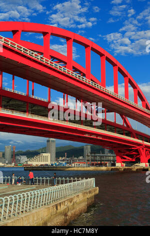 Ohashi Brücke, Stadt Kobe, Insel Honshu, Japan, Asien Stockfoto