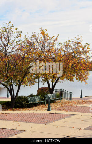 Cravath Seeufer Park in Whitewater, Wisconsin Stockfoto