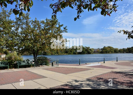 Cravath Seeufer Park in Whitewater, Wisconsin Stockfoto