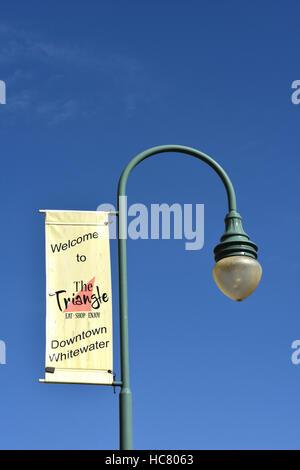 Downtown Wildwasser, Wisconsin Stockfoto