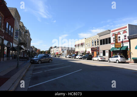 Downtown Wildwasser, Wisconsin Stockfoto