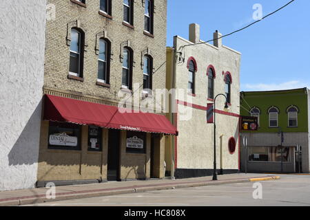 Downtown Wildwasser, Wisconsin Stockfoto