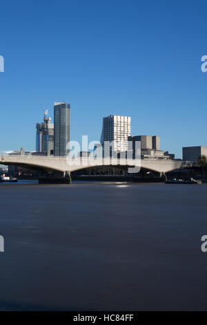 Waterloo Bridge, Themse, London, UK Stockfoto