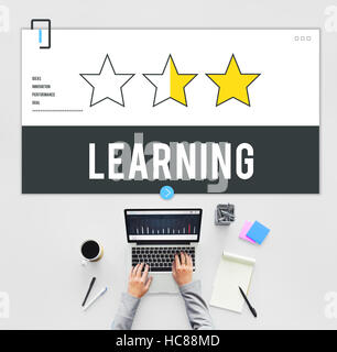 Leistungsfaehigen Lernkonzept Erfolg Training Stockfoto
