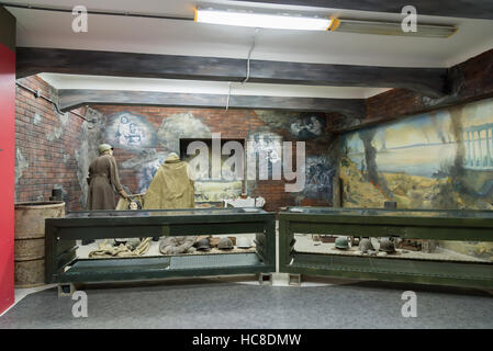 Volgograd, Russland - 2. November 2016. Museum der Erinnerung-Ort Gefangenschaft faschistischen Marschall Paulus im zweiten Weltkrieg Stockfoto