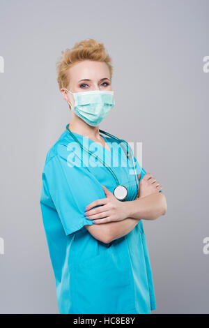 Professionellen Chirurgen in Schutzmaske Stockfoto