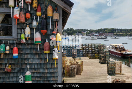 New England Lobster Angelsteg Stockfoto