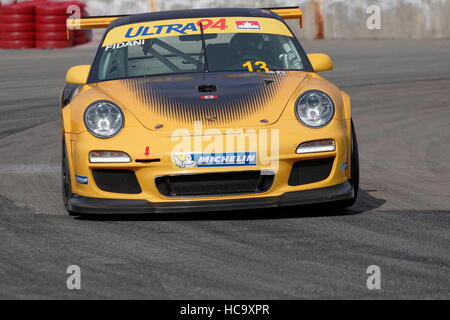 Startnummer 13, Orey Fidani konkurrieren in der Porsche GT3 Cup Challenge Kanada an der GP3R in Trois-Rivieres, Quebec Stockfoto