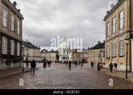 Platz vor dem königlichen Palast am 14. August 2013 in Kopenhagen Stockfoto