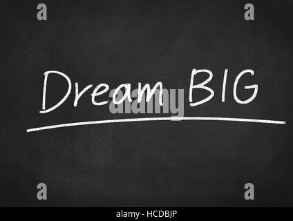 Dream Big Konzept Stockfoto