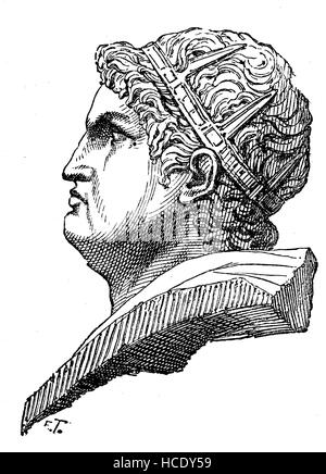 Nero, Nero Claudius Caesar Augustus Germanicus, 37 n. Chr. - 68 n. Chr., Roman Emperor, die Geschichte des antiken Rom, Römisches Reich, Italien Stockfoto