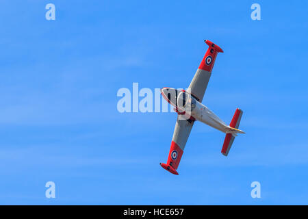 BAC Jet Provost T5, XW324, alte schnellen Jet-Trainer auf der Southport Airshow durchführen Stockfoto