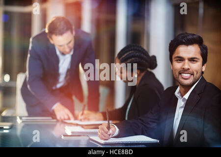 Geschäftsmann, sitzen im meeting Stockfoto