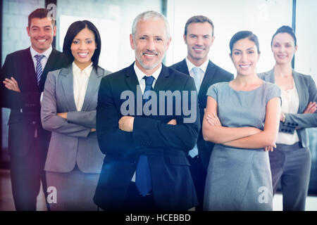 Porträt von zuversichtlich Business-team Stockfoto