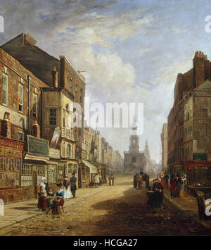 Stanley Caleb Robert - Strand, auf der Suche nach Osten von Exeter Change, London - 1825 Stockfoto