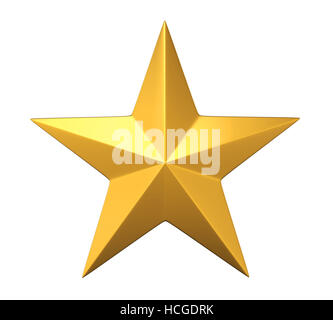 Goldener Stern Stockfoto