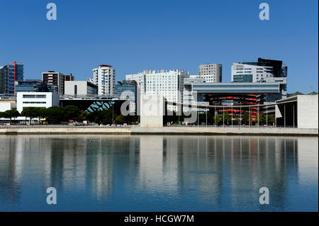 Pavilhao de Portugal, Pavillon von Portugal, Alvaro Siza Architekt, Casino Lisboa Hotel Tivoli, Parque Das Nacoes, Lissabon Stockfoto