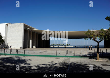 Pavilhao de Portugal, Pavillon von Portugal, Architekt Alvaro Siza, Parque Das Nacoes, Nation Park, Lisboa, Lissabon, Portugal Stockfoto