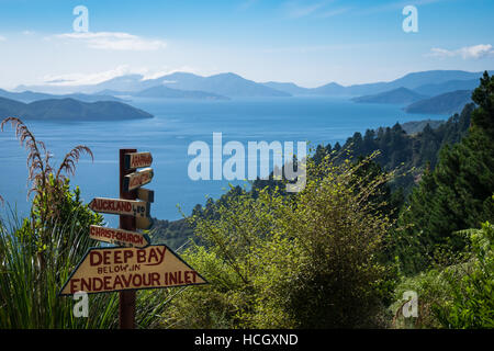 Marlborough Sounds, Neuseeland Stockfoto