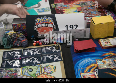 London UK. 9. Dezember 2016. Konkurrenten an der internationalen Pokémon-Europameisterschaften im Excel Centre London für tollen Preis Kredit teilnehmen: Amer Ghazzal/Alamy Live-Nachrichten Stockfoto