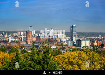 Leeds City Skyline Yorkshire Großbritannien. Stockfoto