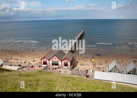 Saltburn-by-the-Sea und Saltburn Pier Cleveland offiziell Teil von North Yorkshire England Stockfoto