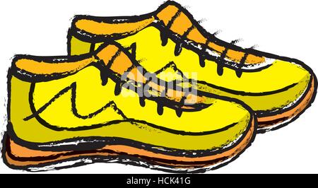 Sport-Sneaker-accesorie Stock Vektor