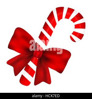 Traditionelle Weihnachten Süßigkeiten auf weißem Hintergrund Stock Vektor