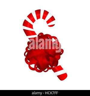 Traditionelle Weihnachten Süßigkeiten auf weißem Hintergrund Stock Vektor