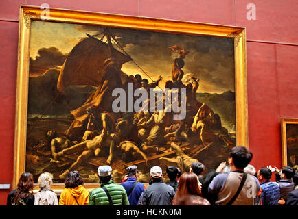 Théodore Géricault Gemälde "Das Floß der Medusa" im Louvre, Paris, Frankreich Stockfoto