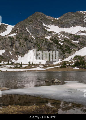 Missouri Untersee, Missouri Lakes Trail, weiß Heilig Kreuz Wildnis, Colorado River National Forest. Stockfoto