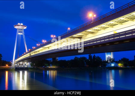 Novy Most in Bratislava Stockfoto