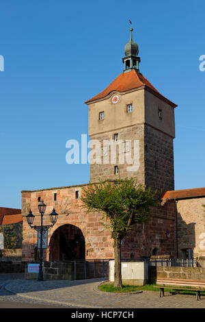 Obertor, Wolframs-Eschenbach, Mittelfranken, Franken, Bayern, Deutschland Stockfoto