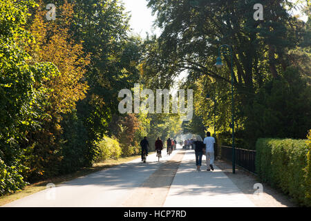 Strandpromenade Heringsdorf, Usedom, Mecklenburg-Western Pomerania, Deutschland Stockfoto