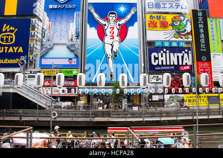 Glico Running Man, Osaka, Japan Stockfoto