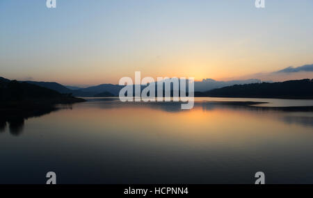 Die schönen Umiam See in der Nähe von Shillong in Meghalaya. Stockfoto