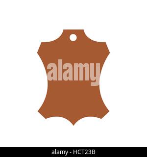 Echtleder-Vektor-Label. Echtes Leder Zeichen (Symbol, Symbol, Emblem) Stock Vektor