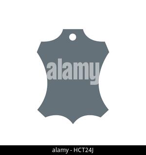 Echtes Leder vektor Emblem Stock Vektor