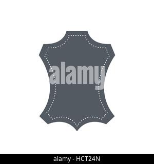 Echtes Leder vektor Emblem Stock Vektor