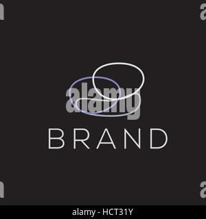 Nest vektor Logo Design Stock Vektor