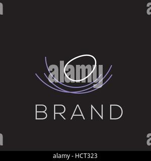 Nest vektor Logo Design Stock Vektor