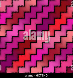 Zick-Zack-Linien Gradient Tiling. Multicolor Musterdesign. Stockfoto