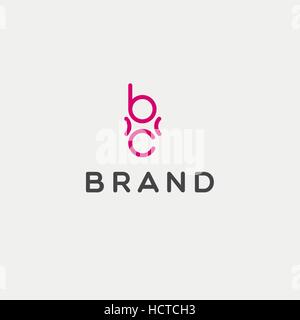 B, C Buchstaben vektor Logo. Business Logo Stock Vektor