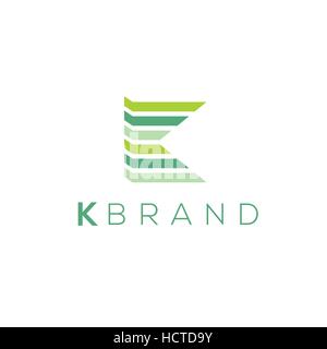 K Vektor Business Logo Design Briefvorlage Stock Vektor